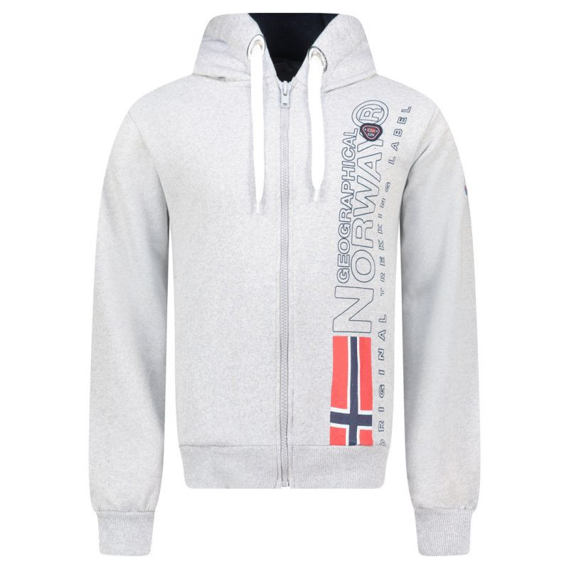 Geographical Norway Fogora DB 100 M WZ3066H/GN-Síťovaná šedá mikina