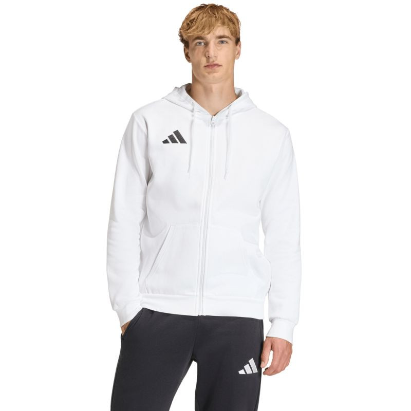 Pánská mikina adidas Entrada 26 FZ Hoody white KF5943 pánské provedení - Pánské oblečení Muži mikiny