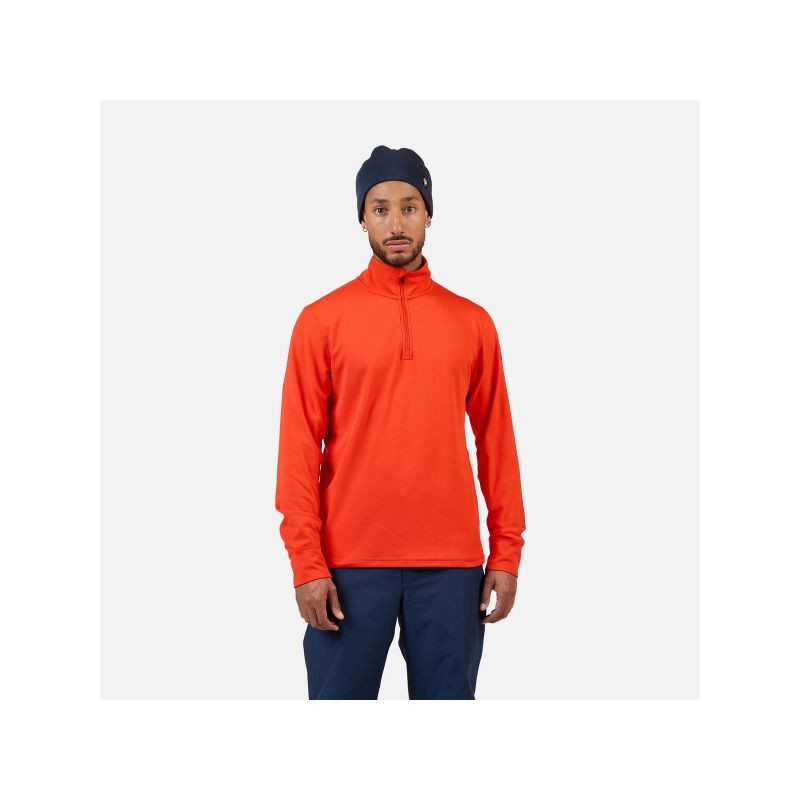 Pánská mikina ROSSIGNOL MID LAYER STRETCH HZ, oranžová