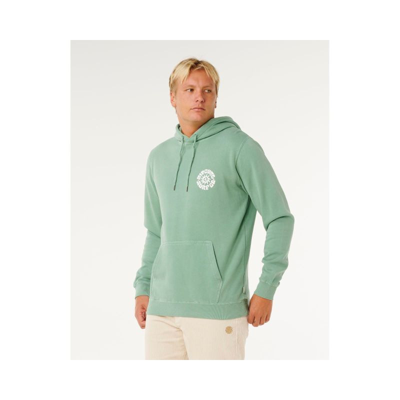 Pánská mikina RIP CURL Pacific Rinse Hood, zelená - Pánské oblečení Muži mikiny