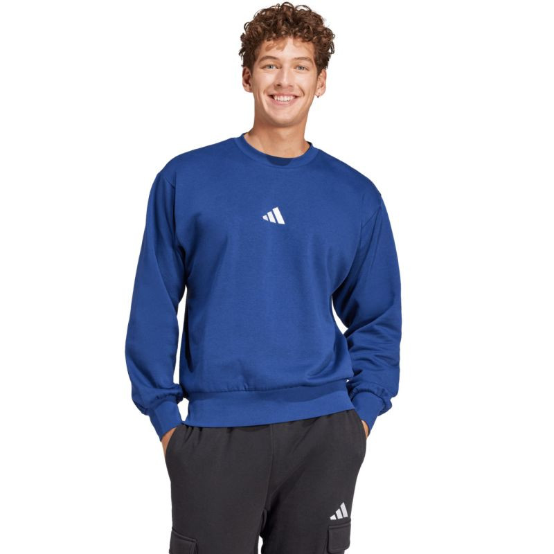 Pánská mikina adidas Essentials Feelcozy, modrá, JE3792