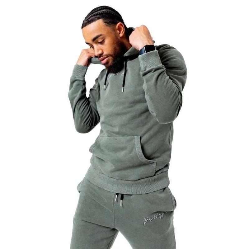 Pánská mikina Justhype Acid Wash Hoody M TWLR-135 - Pánské oblečení Muži mikiny