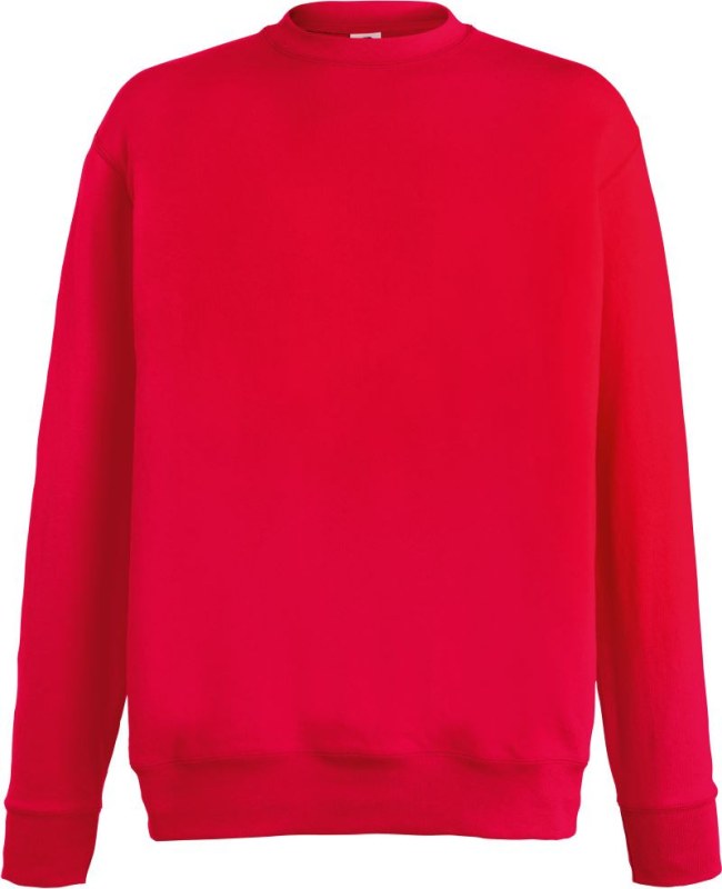 Fruit of the Loom Lightweight Set-In Sweat Pánská mikina 16.2156 red