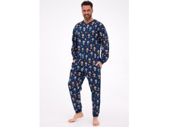 Kombinéza Cornette 196/295 Dog 2 long/r Christmas S-2XL pánská