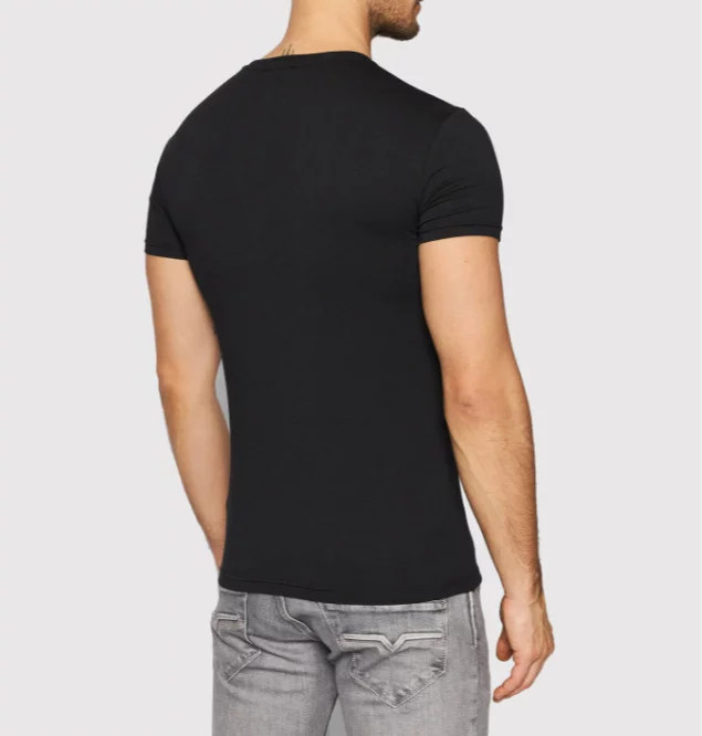 Pánské triko 111035 1A729 - 00020 - Černá - Emporio Armani - Pánské oblečení Muži oblečení