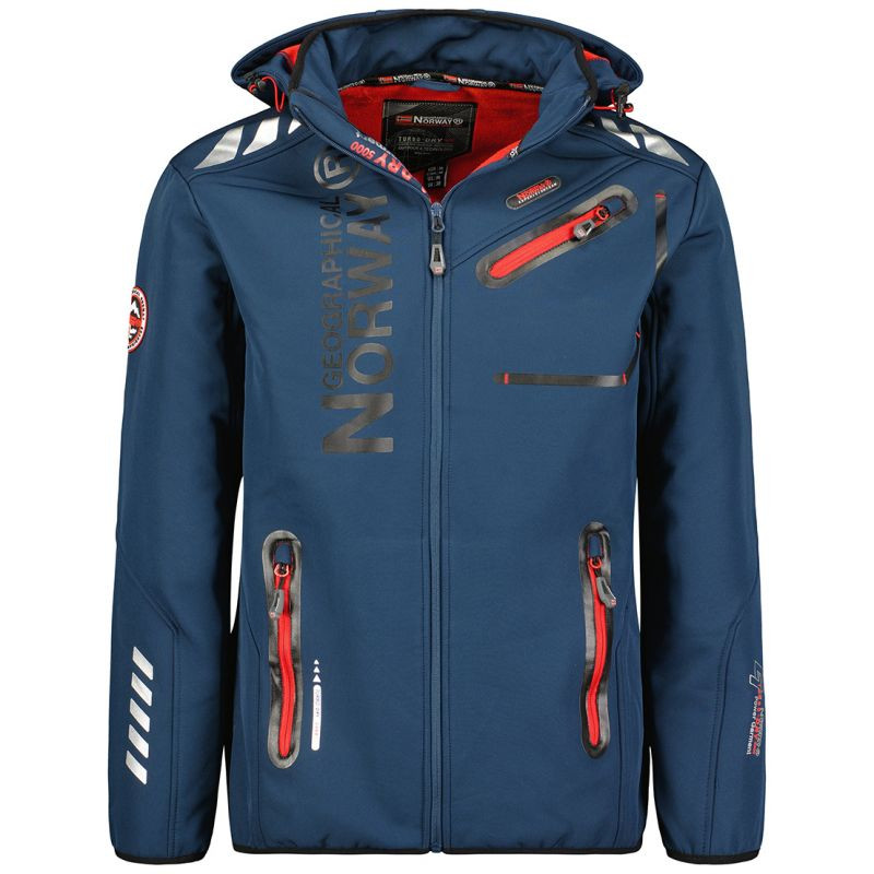 Geographical Norway Softshell ROYAUTE DB NAVY RED MEN 068 (WY2001H/GN/Navy / Red) - Pánské oblečení Muži oblečení