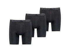 Pánské boxerky Puma Long 3-Pack černé pohodlné