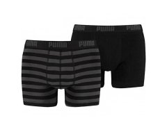 Pánské boxerky Stripe 1515 2Pack 591015001 200 Black/grey - Puma