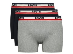 Pánské boxerky 3Pack 37149-0544 black/grey - Levi´s