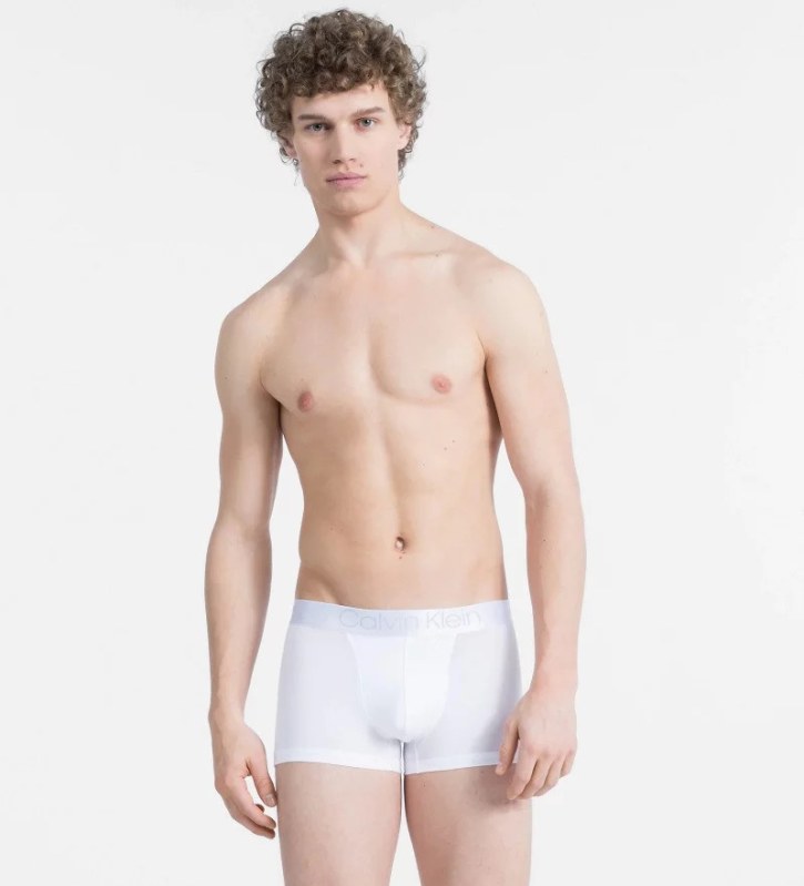 Pánské boxerky NB1556A-100 bílá - Calvin Klein