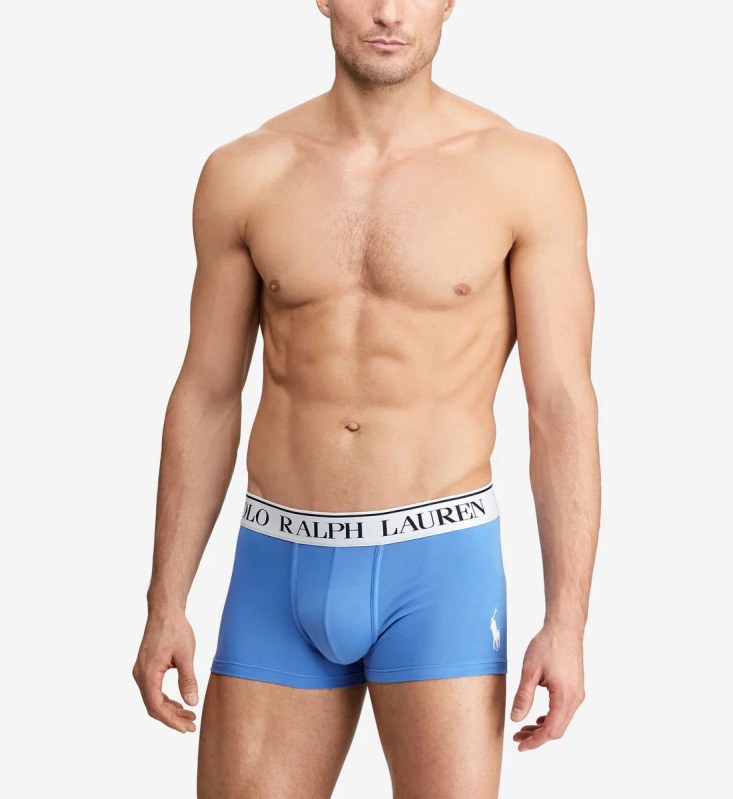 Boxerky 714753035023 modrá - Ralph Lauren - Pánské oblečení Muži spodní prádlo boxerky