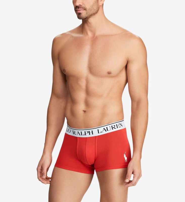 Boxerky 714753035022 červená - Ralph Lauren - Pánské oblečení Muži spodní prádlo boxerky