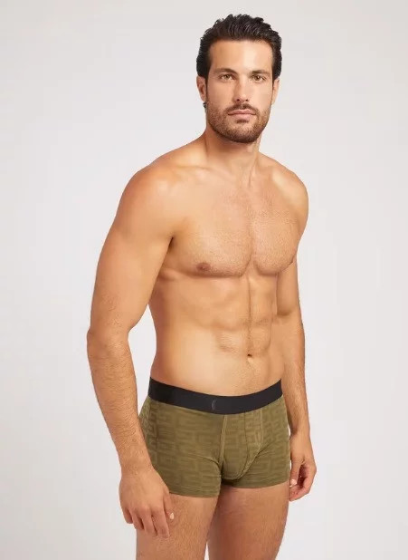 Pánské boxerky 3 pack U3BG01K6YW0 P84S černá/khaki - Guess