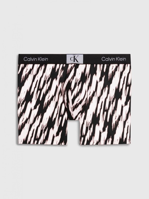Pánské boxerky 000NB3406A AC2 černo-bílé - Calvin Klein - Pánské oblečení Muži spodní prádlo boxerky