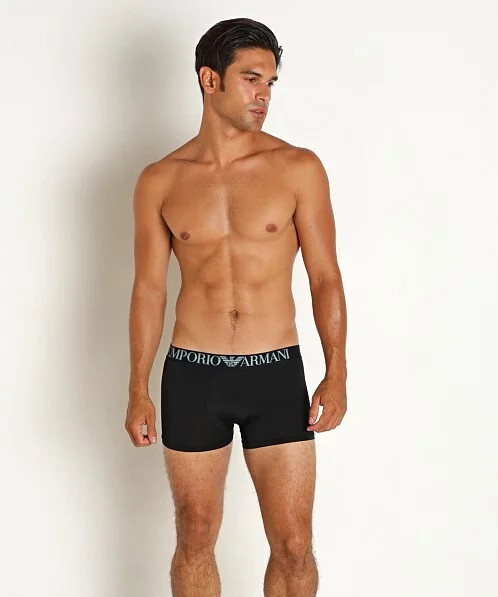 Pánské boxerky 111290 3F535 00020 černé - Emporio Armani