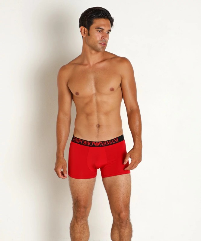 Pánské boxerky 111290 3F535 00774 červené - Emporio Armani - Pánské oblečení Muži spodní prádlo boxerky
