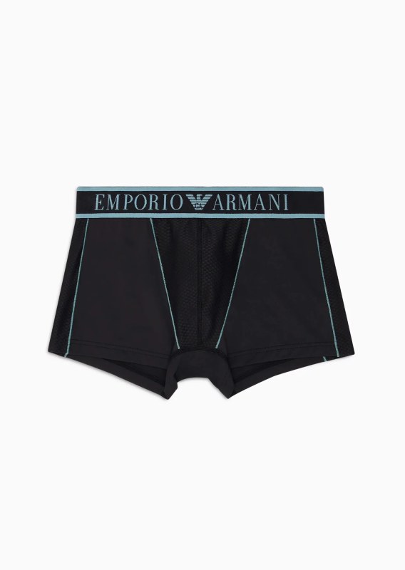 Pánské boxerky 112043 3F532 00020 černé - Emporio Armani