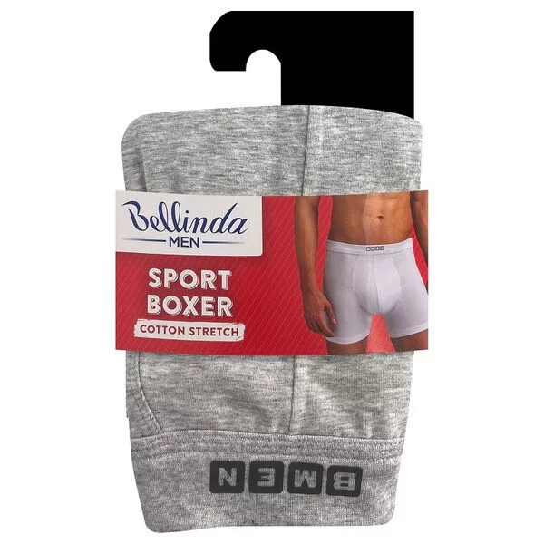 Pánské boxerky SPORT BOXER Světle šedé - BELLINDA