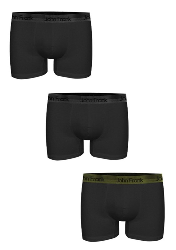 Pánské boxerky John Frank JF3BPB03 3PACK