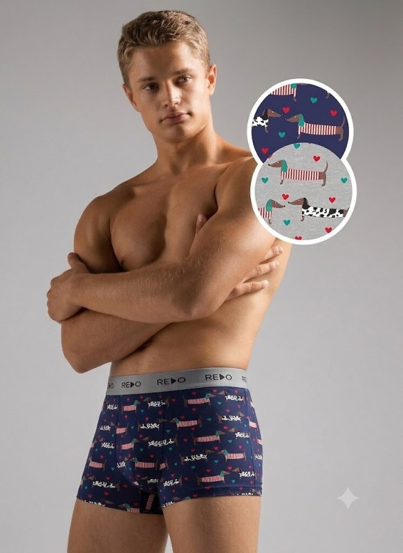 Redo boxerky 1BE-814 Valentine´s Day M-2XL