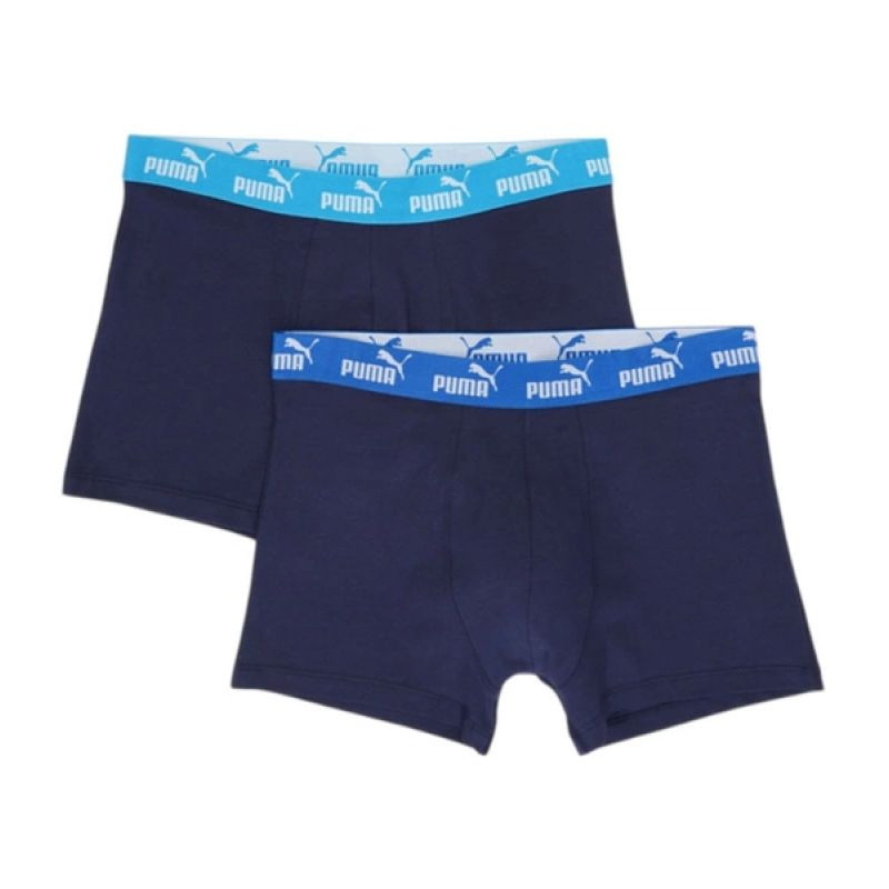 Pánské boxerky Puma 2-Pack tmavě modré z příjemné bavlny