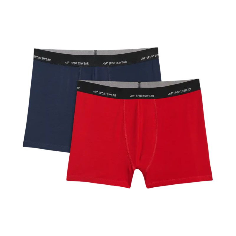 Pánské boxerky 4F M080 2-pack multicolor 4FWMM00UBXSM080 90S - Pánské oblečení Muži spodní prádlo boxerky