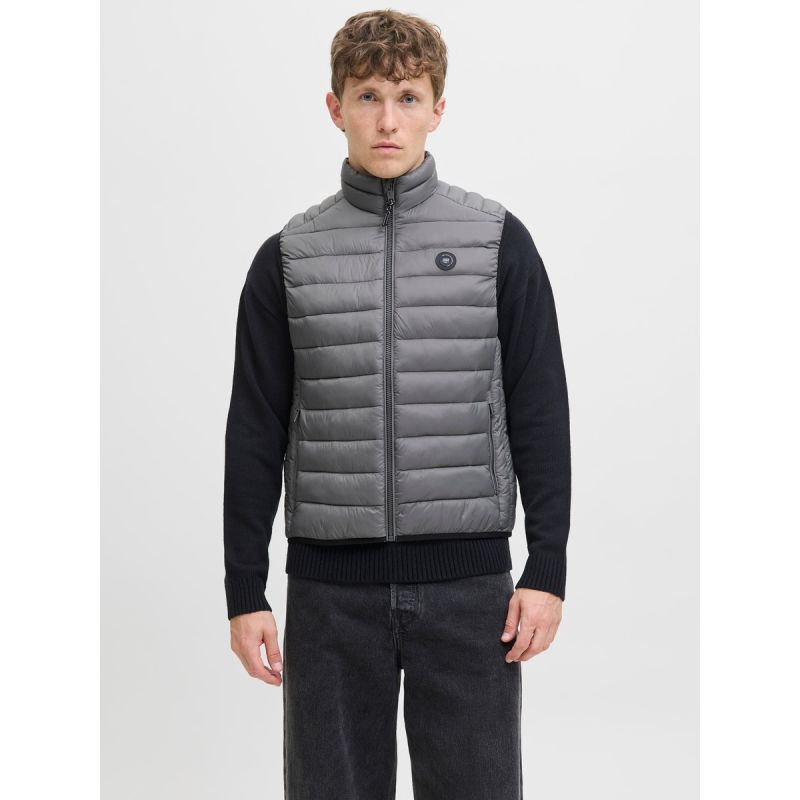 Jack&Jones pánská vesta bez rukávů JJEBRADLEY LIGHT BODYWARMER COLLAR NOO 12280973 CASTLEROCK - Pánské oblečení Muži spodní prádlo erotické