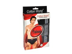 Pánské slipy Cotton World A´3 M-3XL