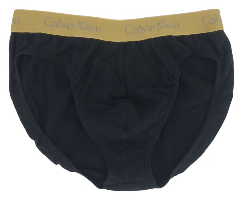 Pánské slipy M5310E-Q47 černo-zlaté - Calvin Klein
