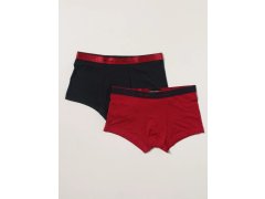 Pánské trenýrky 2 pack - 111210 1A598 - 50235 - černo/červená Emporio Armani