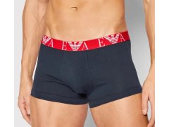 Pánské trenýrky - 111357 2R715 97010 - bílá/červená/tm.modrá - Emporio Armani
