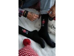 Pánské ponožky Medvídek V svetříku Černé