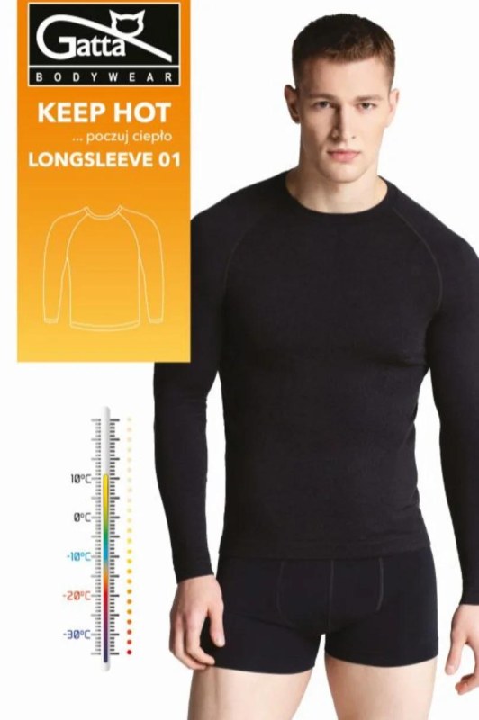 Pánský nátělník LONGSLEEVE MEN 01 KEEP HOT