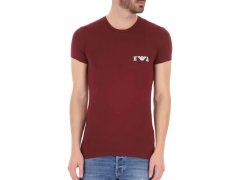 Pánské triko - 111035 1A526 - 00076 - vínová - Emporio Armani