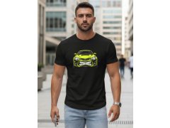 Pánské tričko s potiskem auta černé NX5015R - FashionStreet