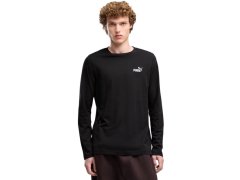 Pánské tričko Puma ESS No. 1 Logo Longsleeve Tee, černé, 682546 01