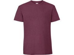 Fruit of the Loom Iconic 195 T Pánské těžké tričko 16.1422 burgundy