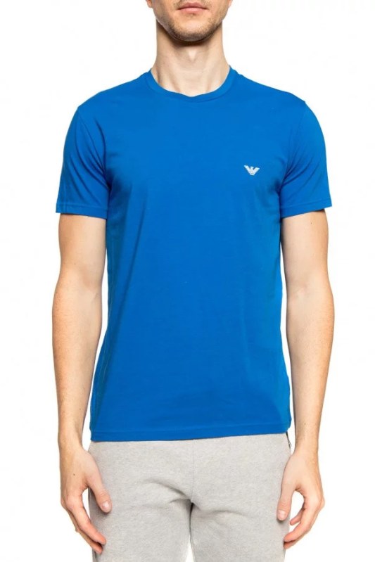 Pánské tričko 2pcs 111267 0P720 74820 černomodrá - Emporio Armani