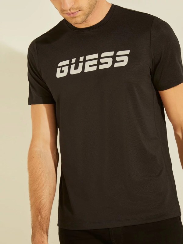 Pánské sportovní triko U1YA08MC03Y - JBLK černá - Guess - Pánské oblečení Muži trička