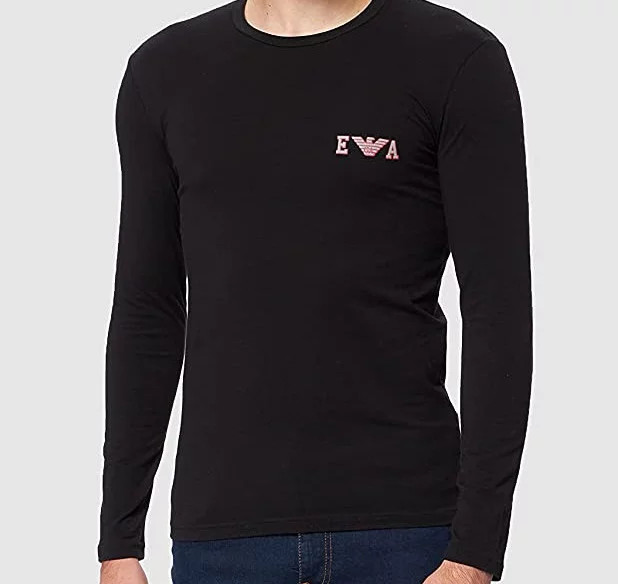 Pánské triko 111023 1A526 - 00020 - Černá - Emporio Armani