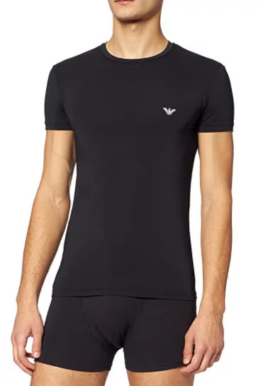 Pánské triko 111035 1A537 - 00020 - Černá - Emporio Armani - Pánské oblečení Muži trička