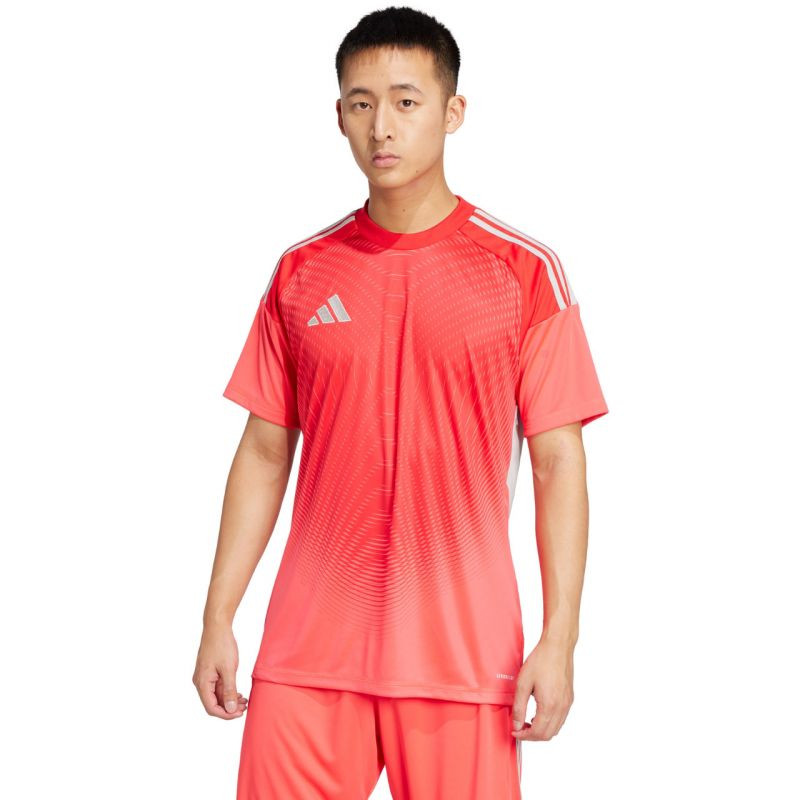 Pánské brankářské tričko adidas Tiro 25 Competition Jersey Short Sleeve red JI9717 pánské - Pánské oblečení Muži trička