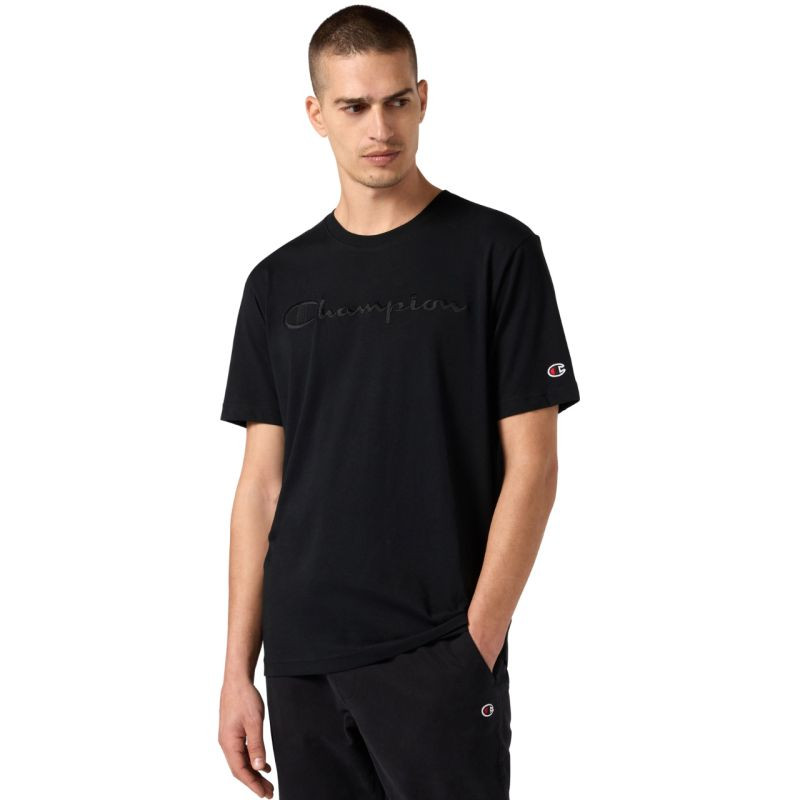 Pánské tričko Champion SS Tee black 220273 KK001 pánské - Pánské oblečení Muži trička