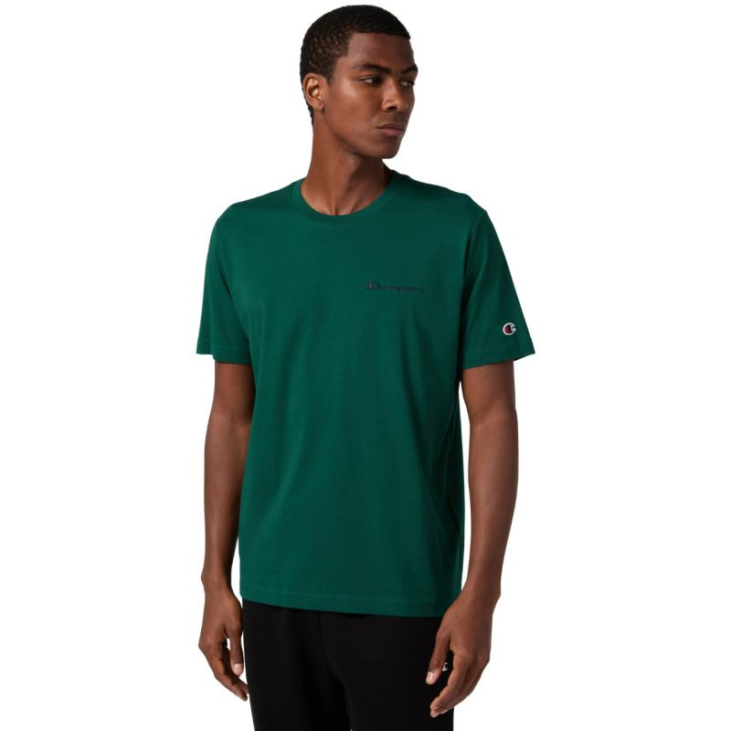 Pánské tričko Champion SS Tee green 221798 GS584 pánské - Pánské oblečení Muži trička