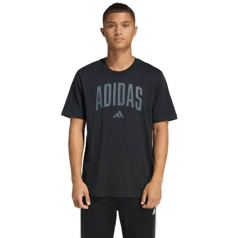 Pánské tričko adidas Collegiate Lineage T-shirt black KH4592 pánské - Pánské oblečení Muži trička