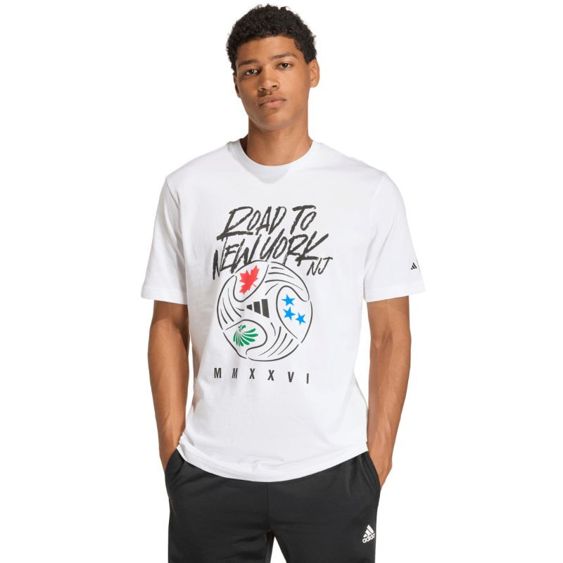 Pánské tričko adidas FIFA World Cup 26TM Road to NYNJ Graphic t-shirt white KB2535 pánské - Pánské oblečení Muži trička