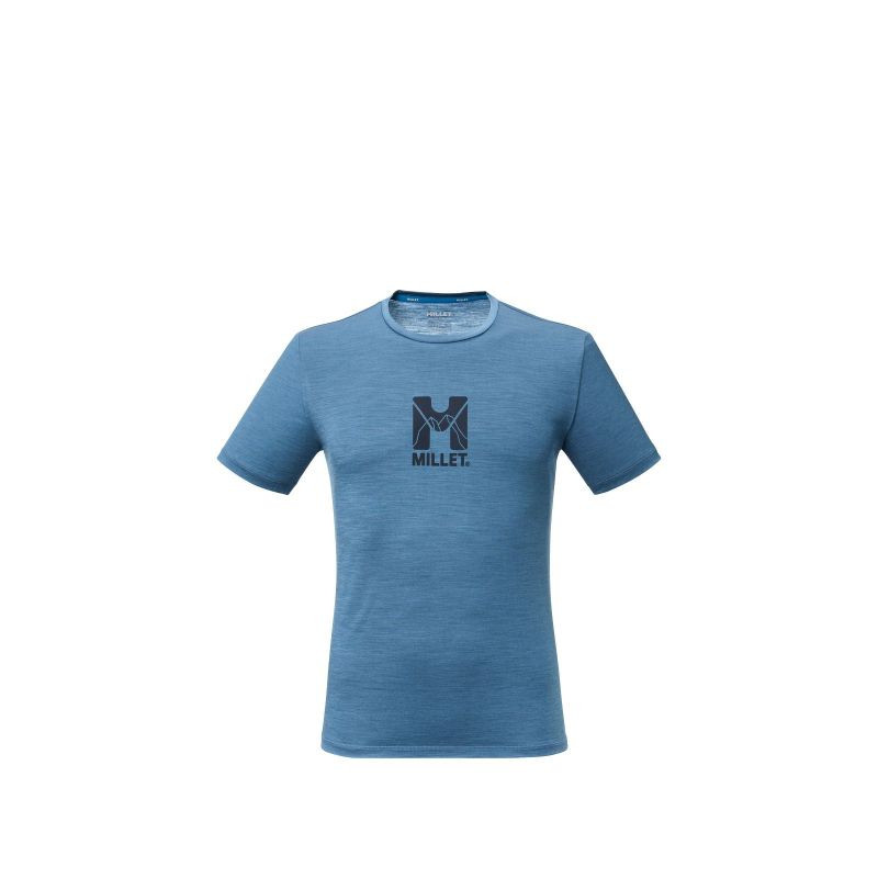 Pánské tričko MILLET Ubic Wool Ts Ss M, modré