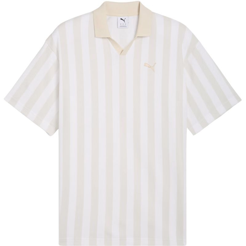 Pánské tričko Puma Class Relaxed Pinnacle Polo, bílo-béžové, 692069 02