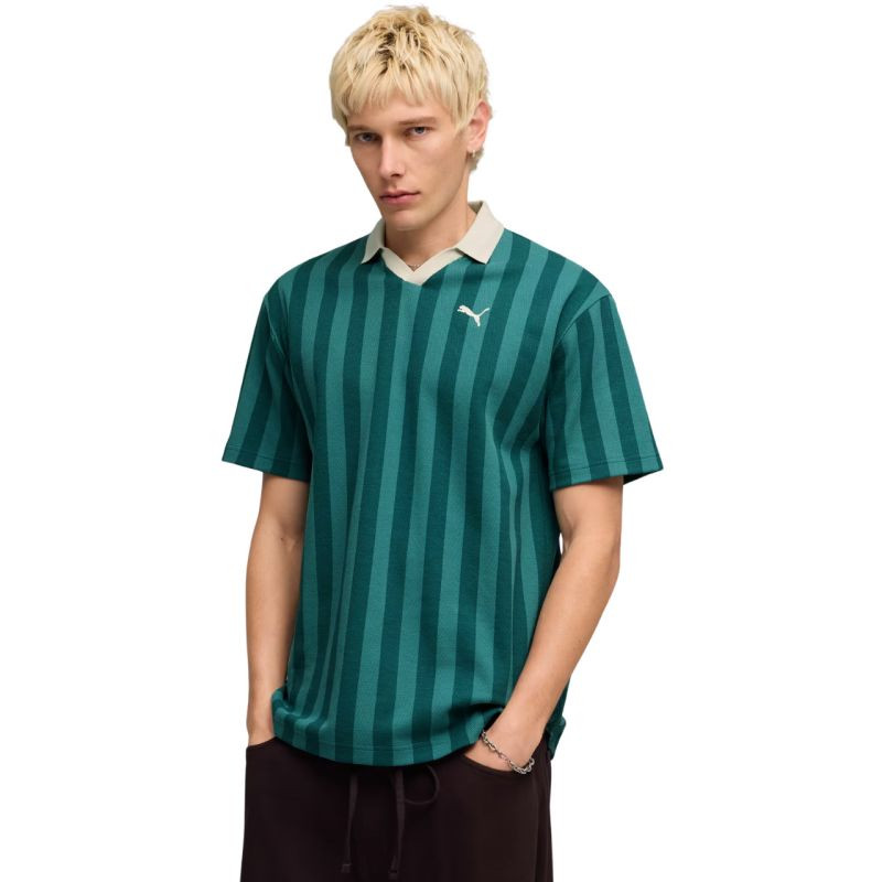 Pánské tričko Puma Class Relaxed Pinnacle Polo, zelené, 692069, velikost 41