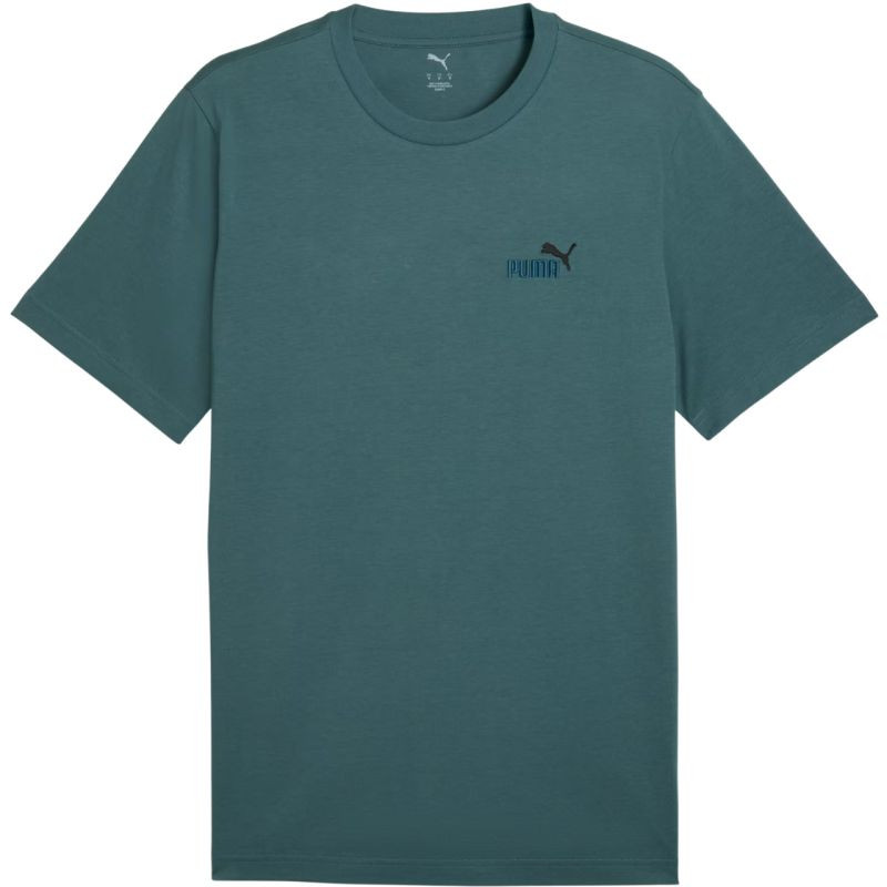 Pánské tričko Puma Ess 2 Color Small No. 1 Logo Tee, zelené, 684717 90